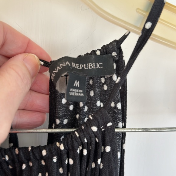 Banana Republic polka dot halter 45" total length, SZ M EUC - Picture 3 of 5